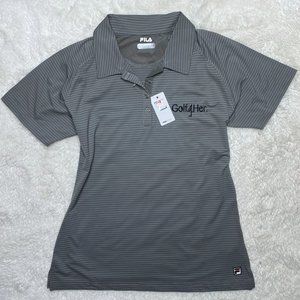 [NWT] Fila Corsica Silver Stripe Women's Golf Polo | Large